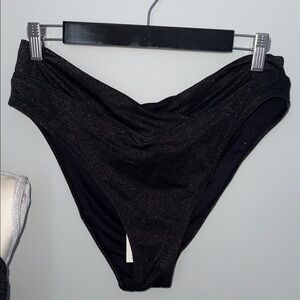 Black High-Waisted Bikini Bottom